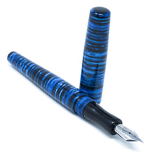 Load image into Gallery viewer, Tribute to 'Parker Vacumatic' Blue Loft Bespoke Fountain Pen JoWo/Bock #6