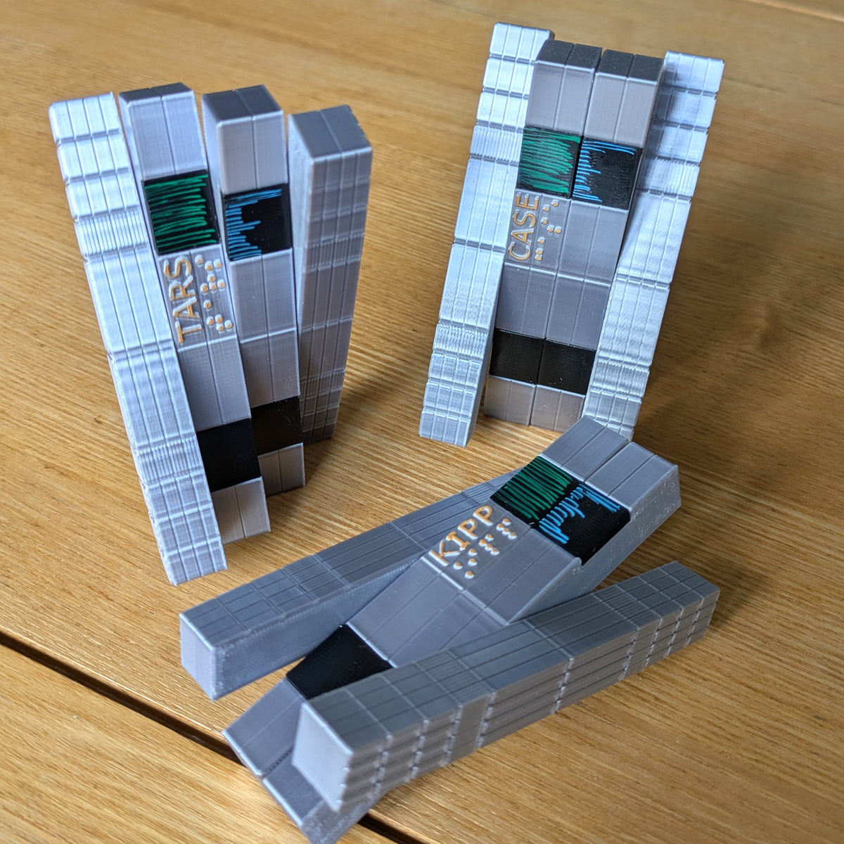 Interstellar Movie - TARS, CASE, & KIPP Robot Custom Model Figure Adjustable Collectable