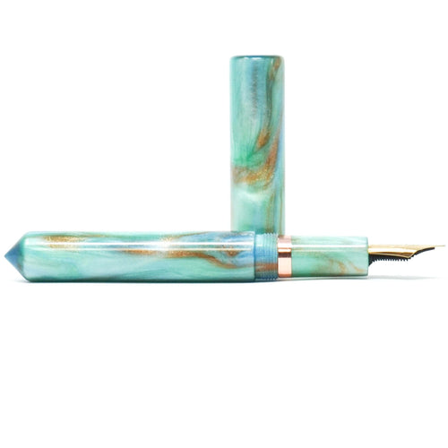 Oxidised Copper Paddington XL Grand Loft Bespoke Fountain Pen JoWo/Bock #6