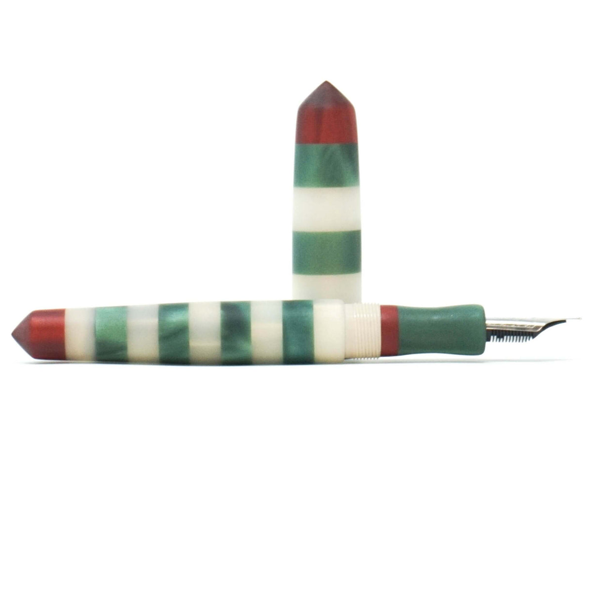 Lighthouse Satin Kingsbury Loft Bespoke Fountain Pen JoWo/Bock #6