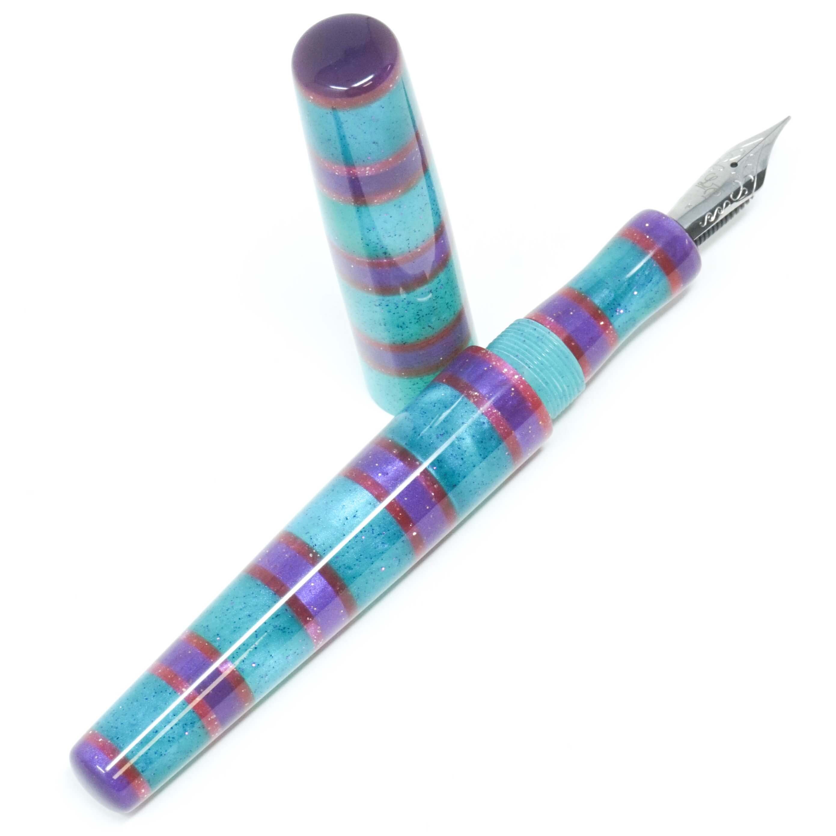 Unicorn Stripe Langley Loft Bespoke Fountain Pen JoWo/Bock #6