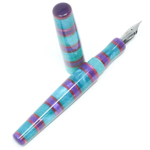 Unicorn Stripe Langley Loft Bespoke Fountain Pen JoWo/Bock #6