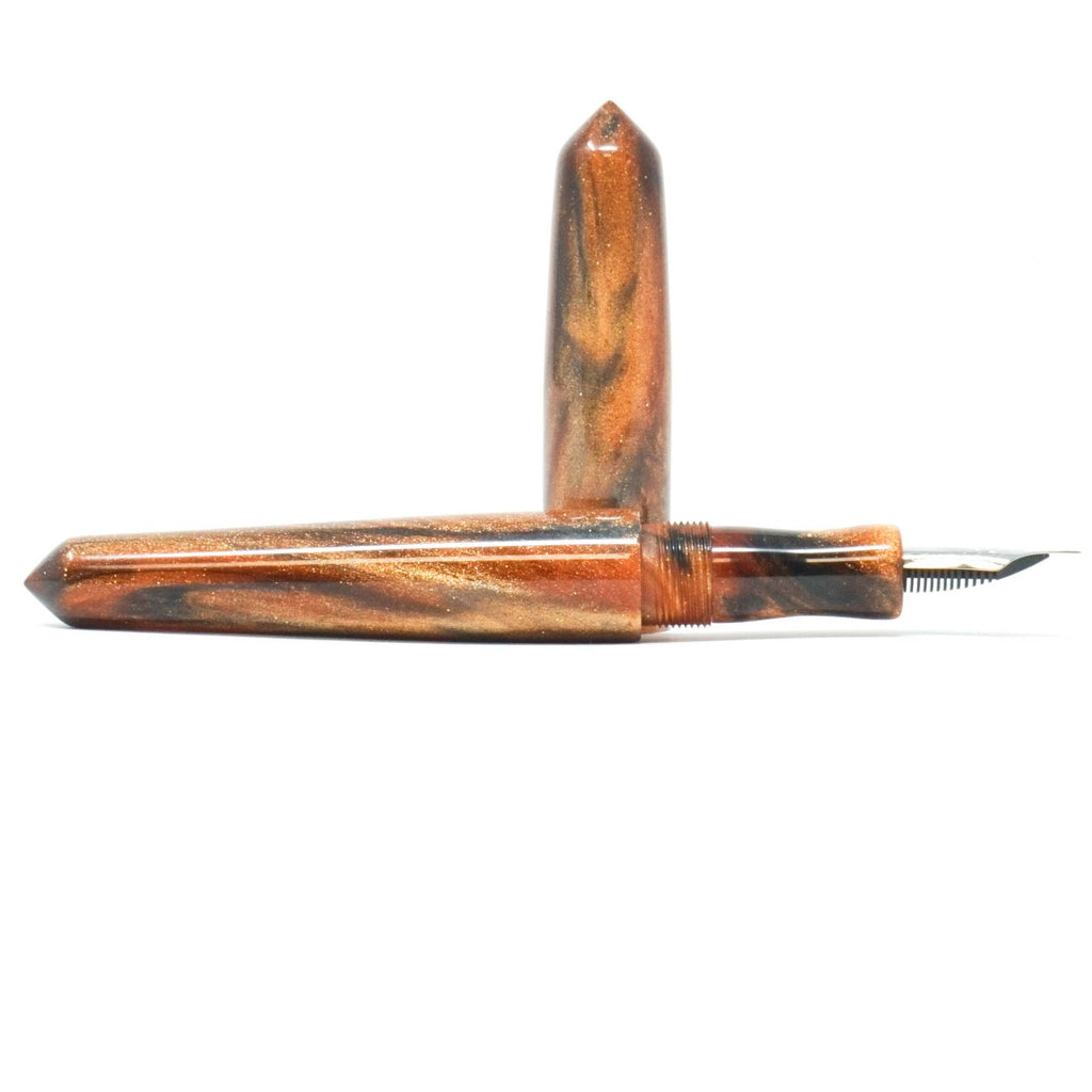 Antique Copper & Black Spreadbury Loft Bespoke Fountain Pen JoWo/Bock #6