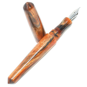 Antique Copper & Black Spreadbury Loft Bespoke Fountain Pen JoWo/Bock #6