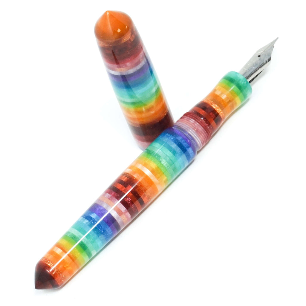 Jelly Bean 2 Kingsbury Rainbow Loft Bespoke Fountain Pen JoWo/Bock #6