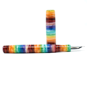 Jelly Bean 3 Highworth Rainbow Loft Bespoke Fountain Pen JoWo/Bock #6