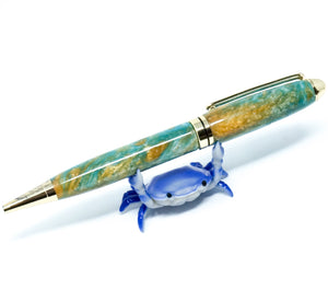 Crab Pen Holder for Desk - Fountain Pen, Pencil, or Ballpoint Pen