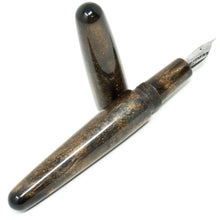 Load image into Gallery viewer, Antique Copper &amp; Black XL Grand Canterbury Loft Bespoke Fountain Pen JoWo/Bock #6