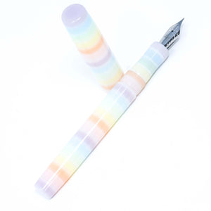 Pastel Tone Stripe Highworth Loft Bespoke Fountain Pen JoWo/Bock #6