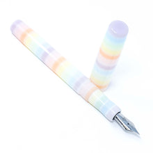 Load image into Gallery viewer, Pastel Tone Stripe Highworth Loft Bespoke Fountain Pen JoWo/Bock #6