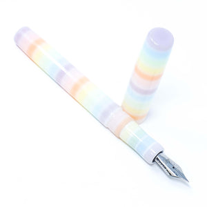 Pastel Tone Stripe Highworth Loft Bespoke Fountain Pen JoWo/Bock #6