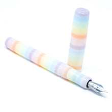 Load image into Gallery viewer, Pastel Tone Stripe Highworth Loft Bespoke Fountain Pen JoWo/Bock #6