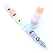 Load image into Gallery viewer, Pastel Window Stripe Spreadbury Loft Bespoke Fountain Pen JoWo/Bock #6