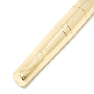 Brass ('Gold') Hammered Langley Loft Bespoke Fountain Pen JoWo/Bock #6